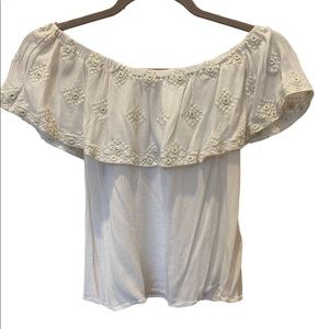 Lovestitch White Off the Shoulder Blouse
